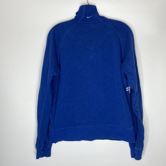 Vintage Nike Blue Retro Spellout Full Zip Sweatshirt Size XLarge - Picture 2 of 8